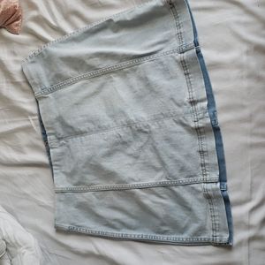 Wild Fable Light Blue Denim Mini Skirt